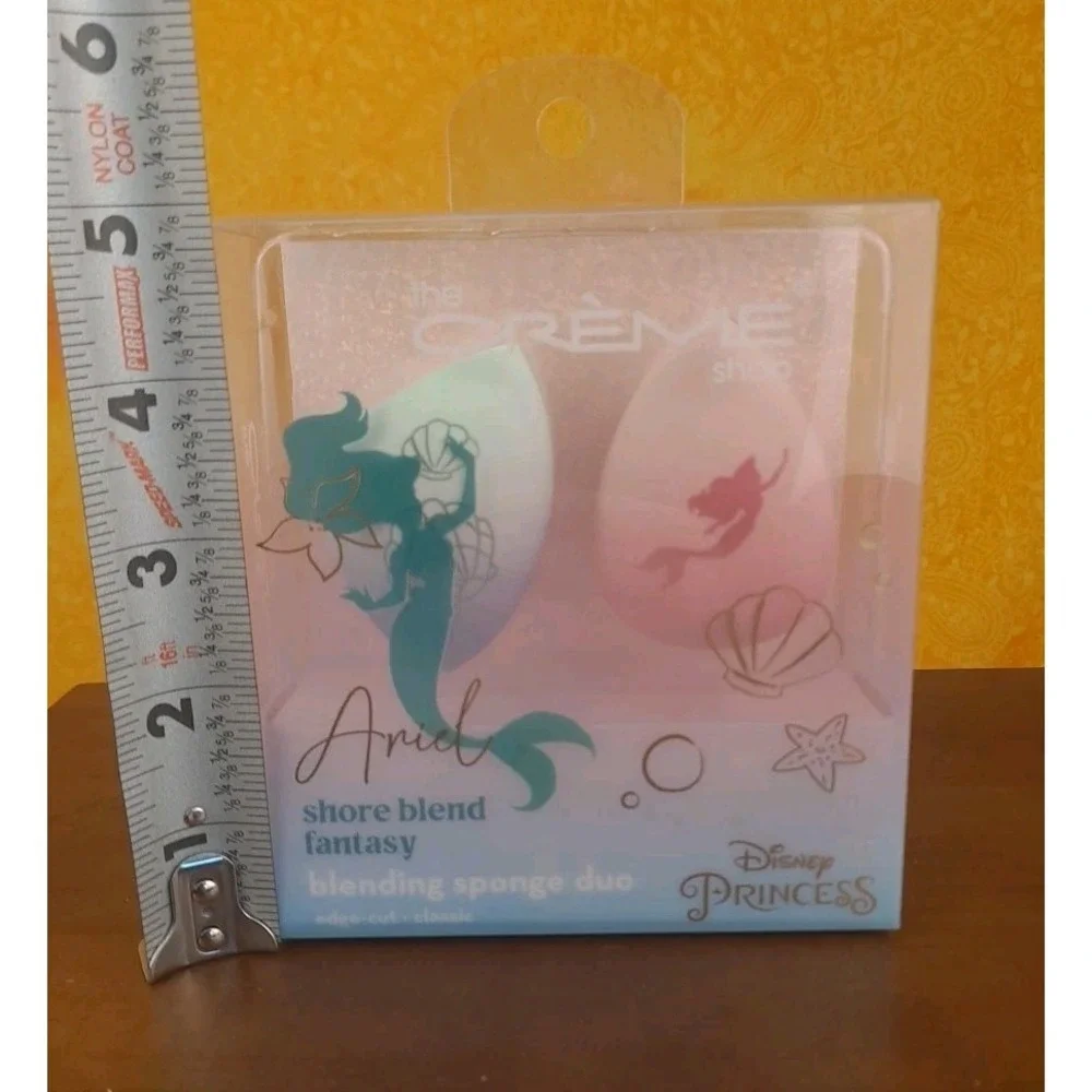The Creme Shop Disney Princess Ariel Shore Blend Blender Sponge Duo Edge-Cut NIP